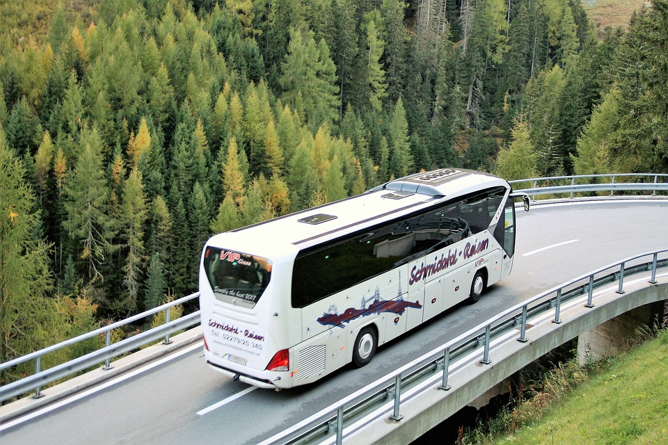 coach on the road
