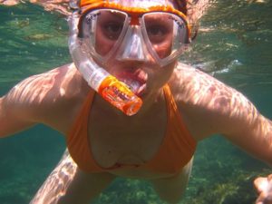 snorkeling diver
